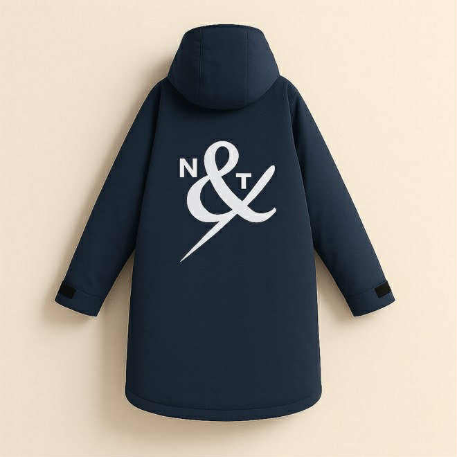 Coastal with white logo N&T Tide Robe