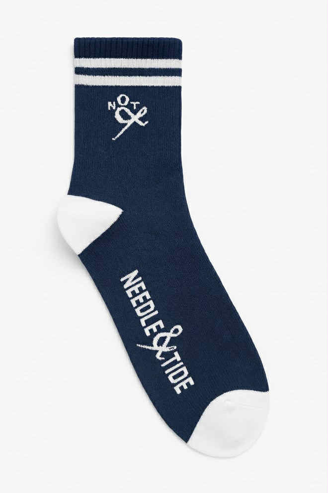 Needle & Tide Crew Socks - Navy