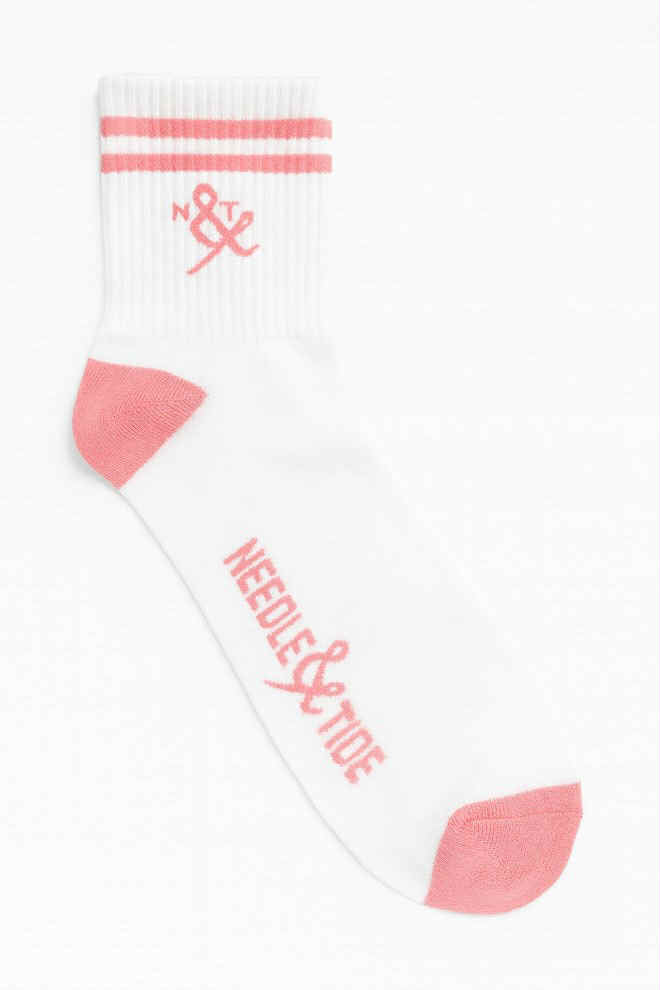 Cotton N&T Crew Socks - Pink